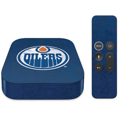 NHL Edmonton Oilers Distressed Apple TV Skin